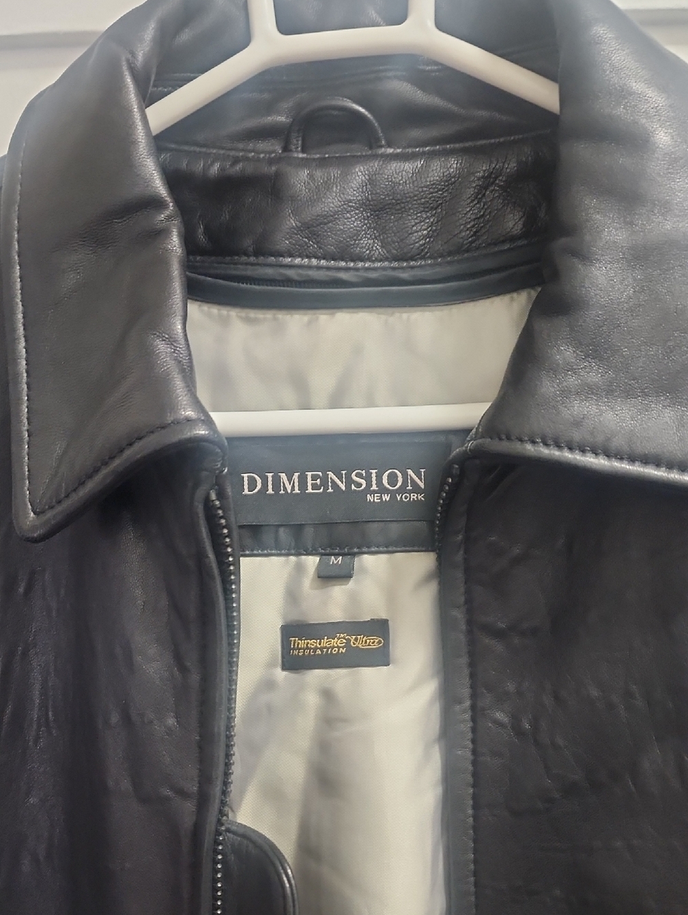 Dimension New York Men’s Black Leather Jacket
